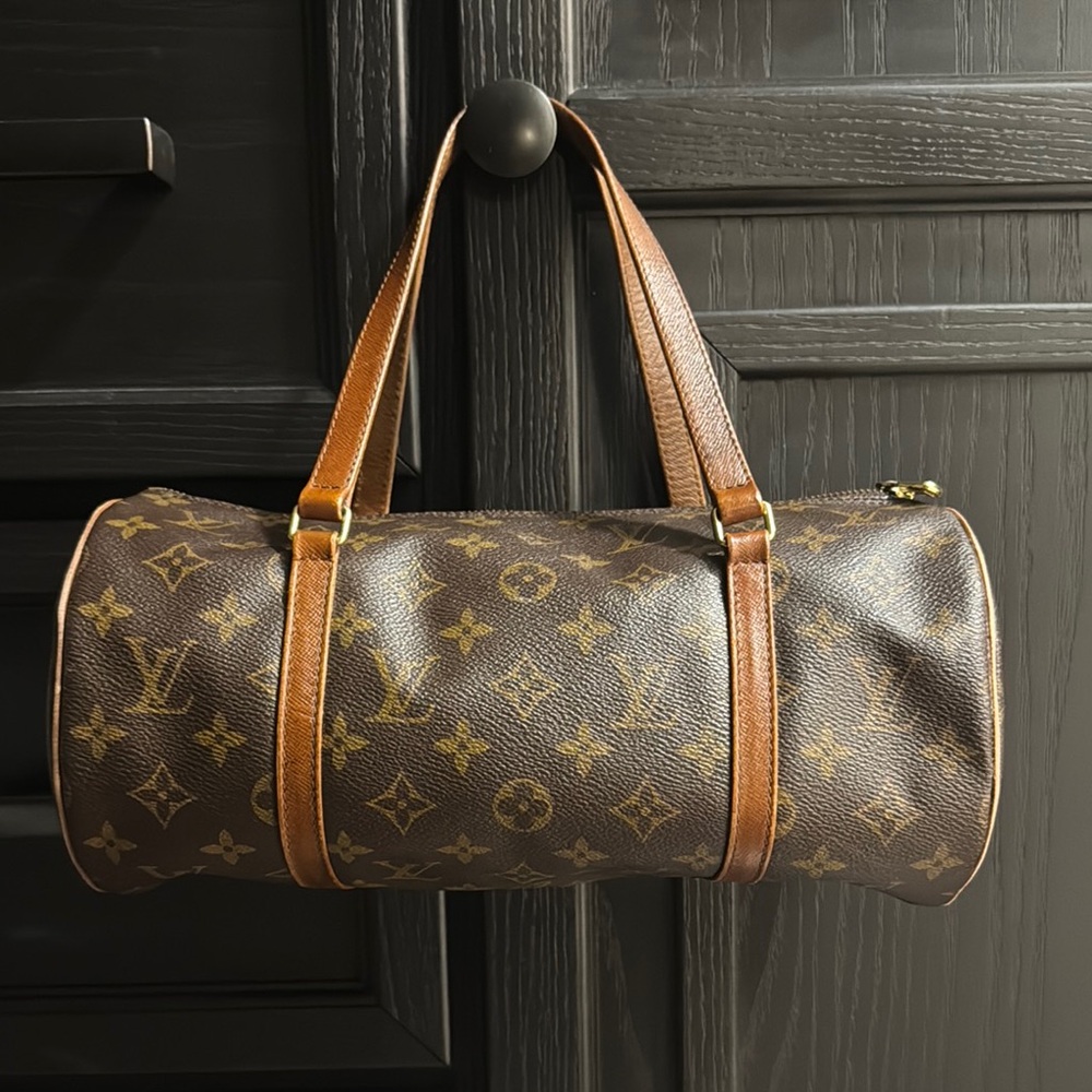 Authentic Louis Vuitton Papillon 30 vintage Monogram Brown Duffel Bag